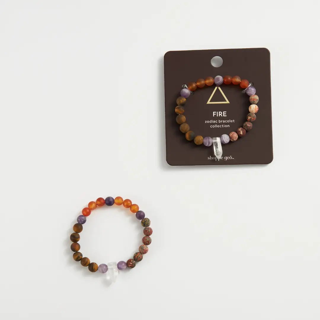 Zodiac Crystal Bead Bracelet