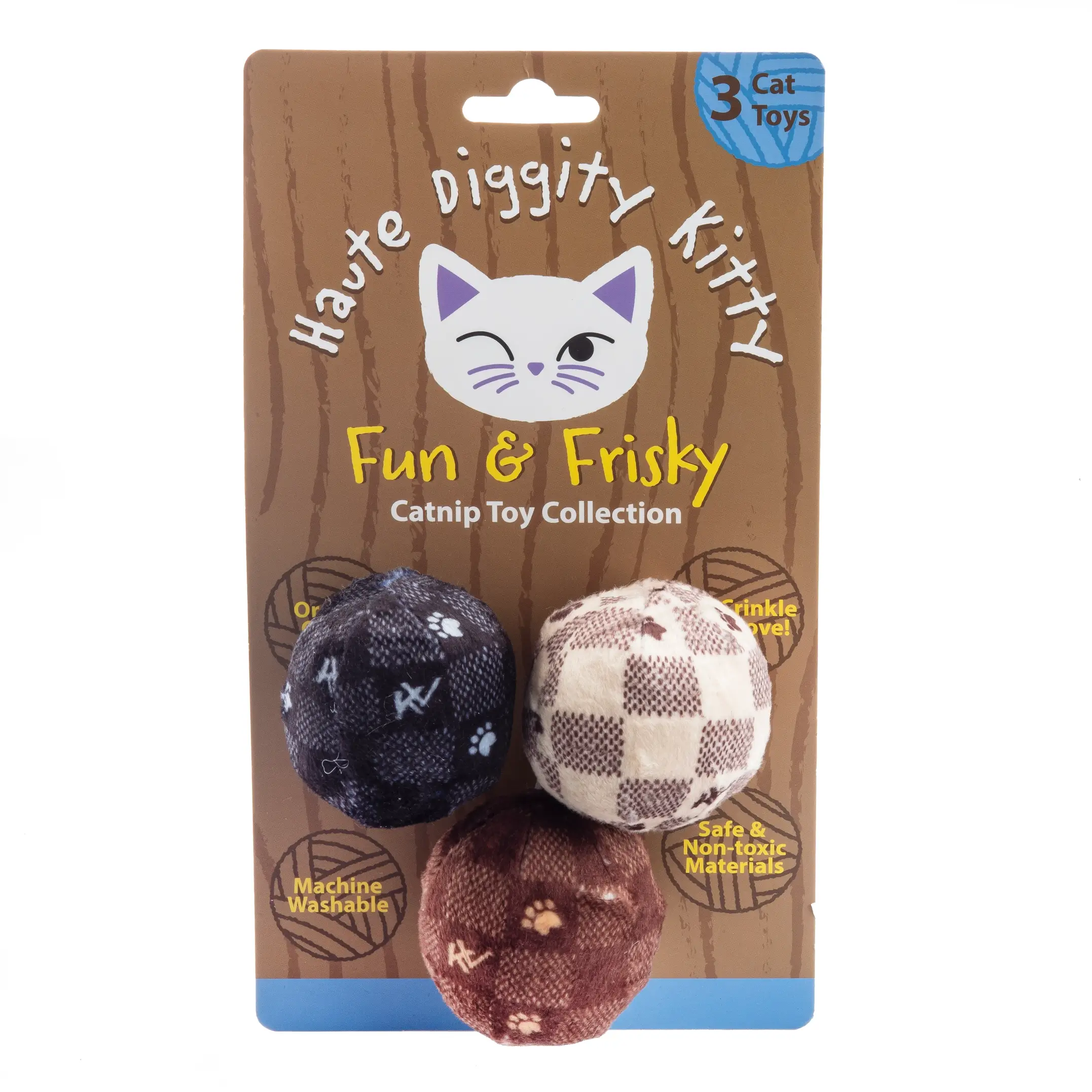 Kitty Vuitton Balls Catnip Toy