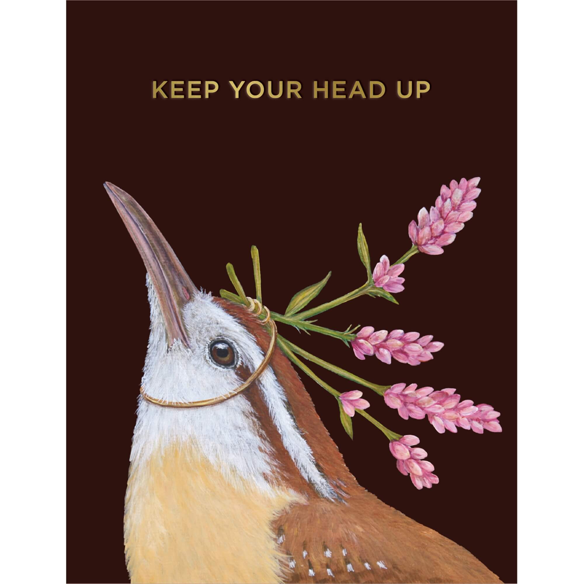 Head Up Wren Card