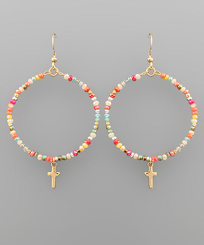 Beaded Faithful Earrings