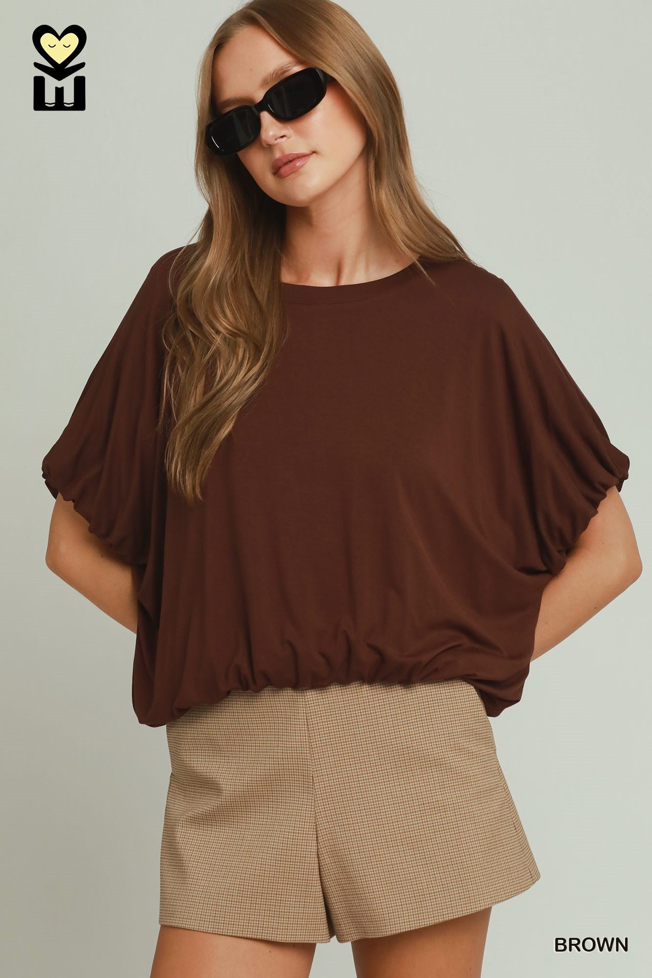 Bubble & Bloom Top - Brown