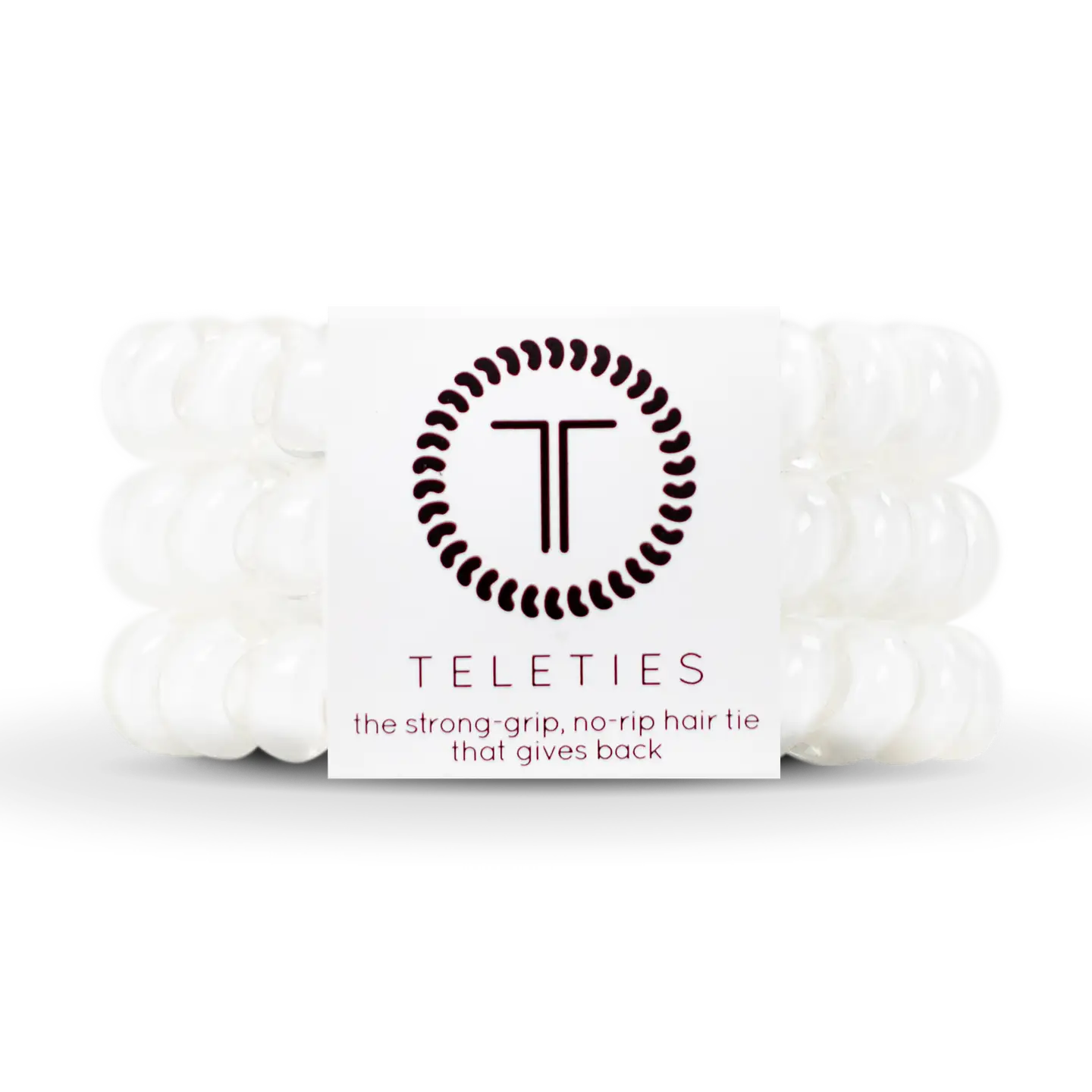 Large Hair Ties - Coconut White