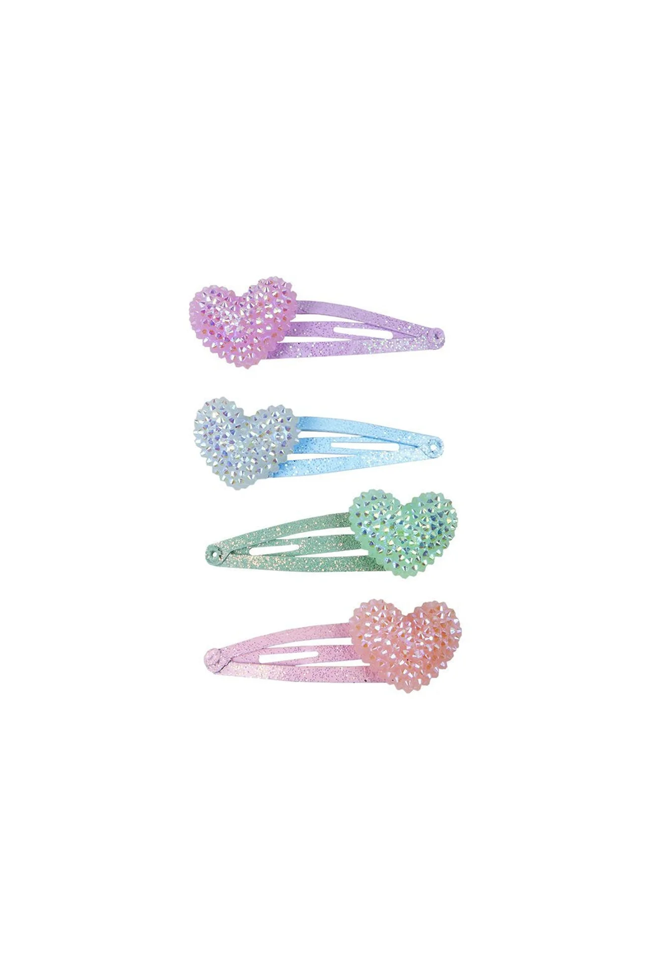 Sparkle Heart Bobble Clips